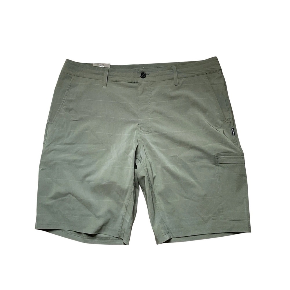 O'Neill Men's Hyperdry Light Weight Comfort Crossover Stretch Shorts‎ Green 38